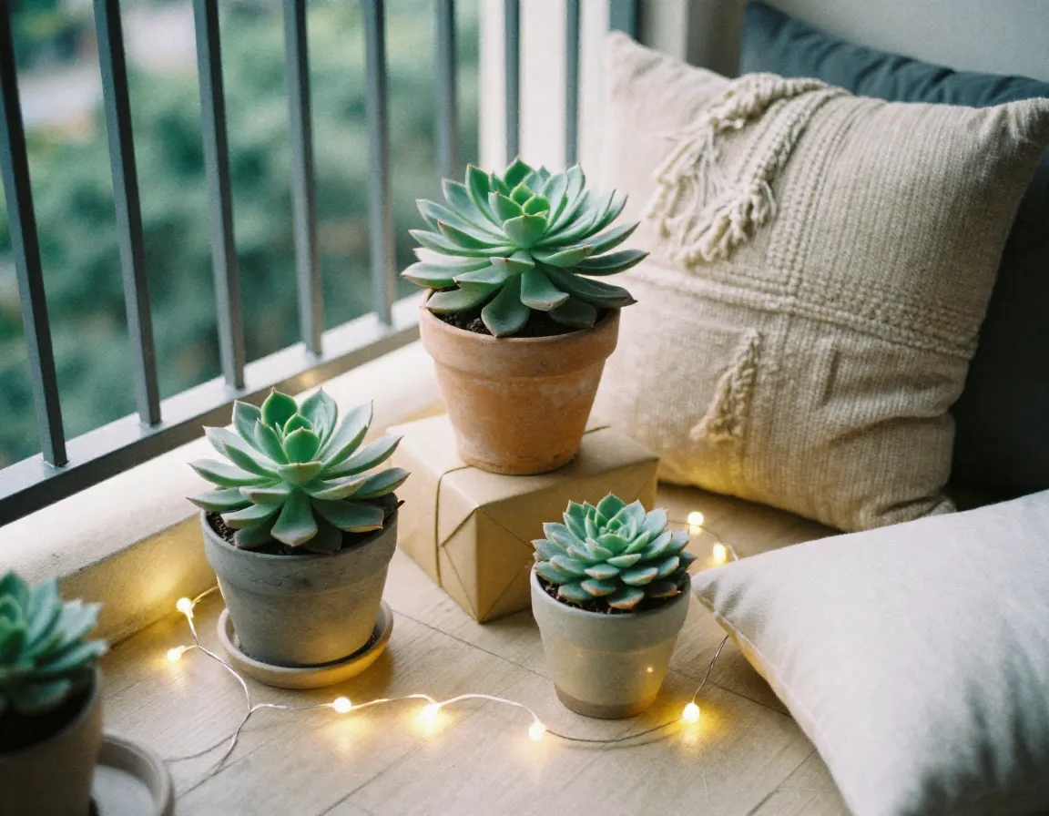 Gift-ready balcony decor arrangement
